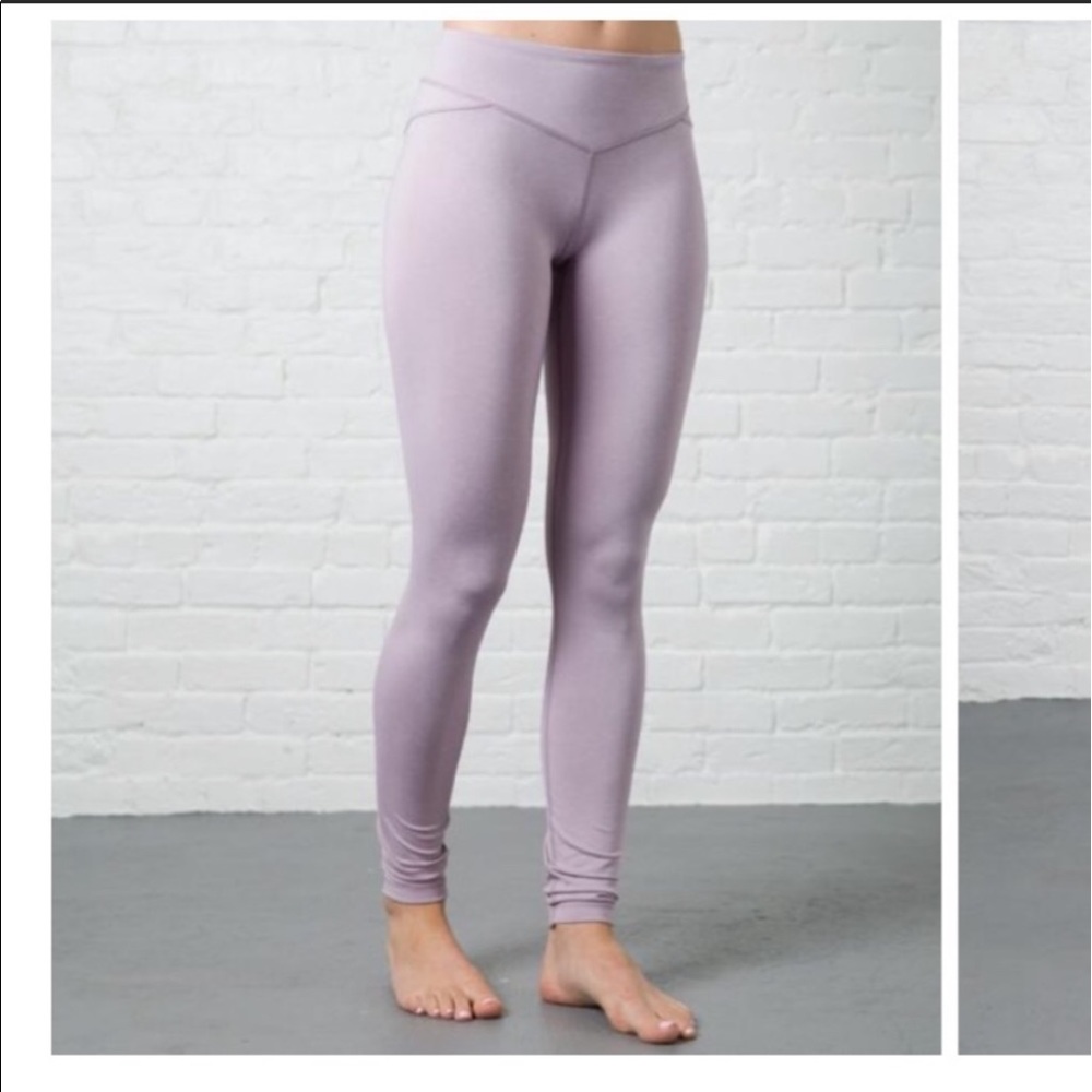 Purple Crane & Lion leggings